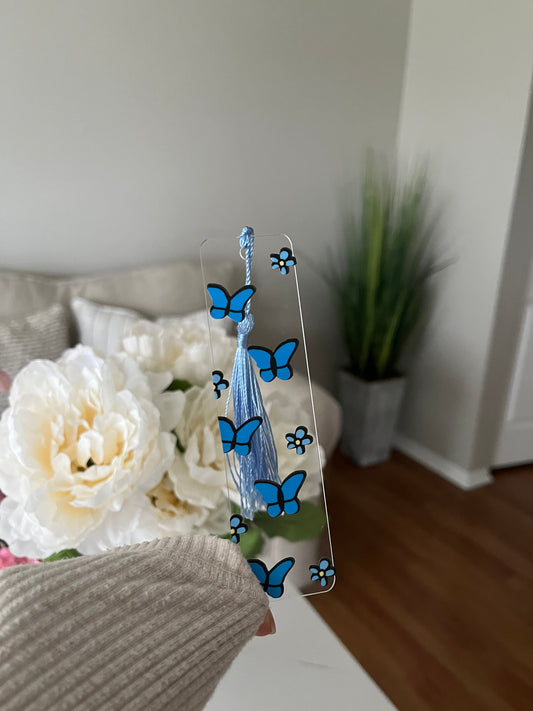 Blue Butterfly Bookmark