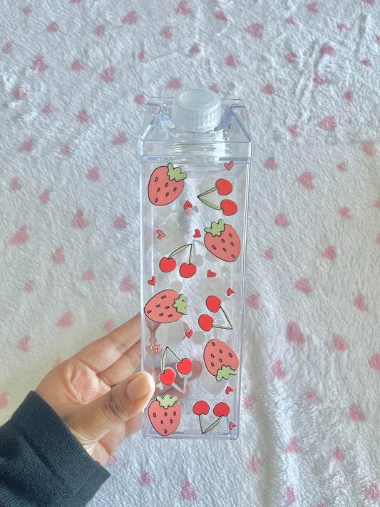 Strawberry Cherry Milk Carton