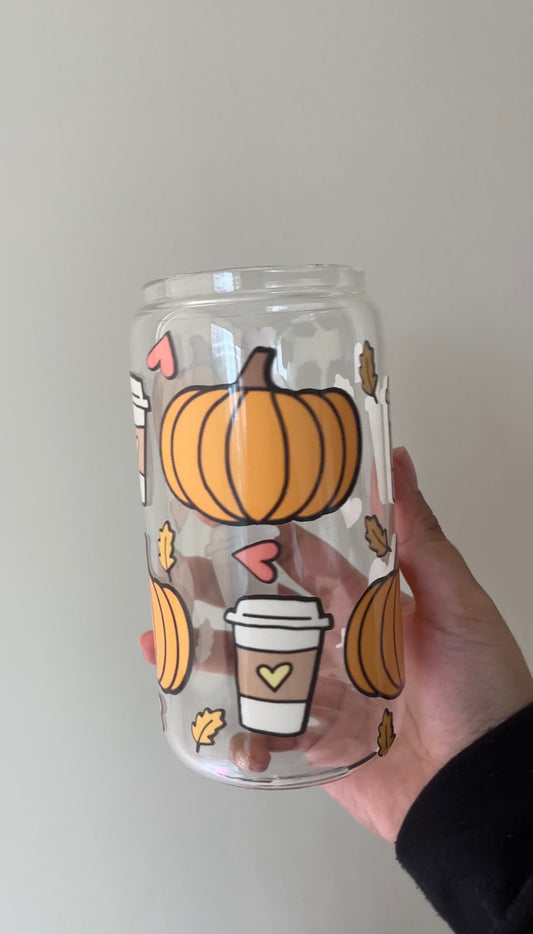 Pumpkin Coffee Glasscup