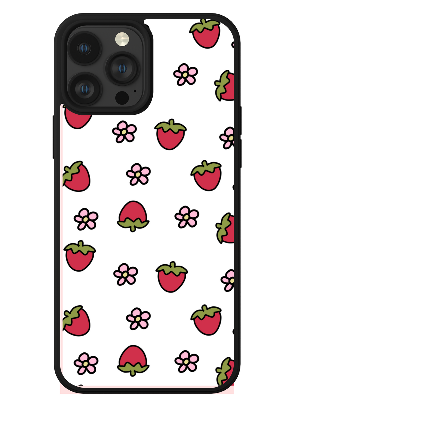 Cartoon Strawberry hearts